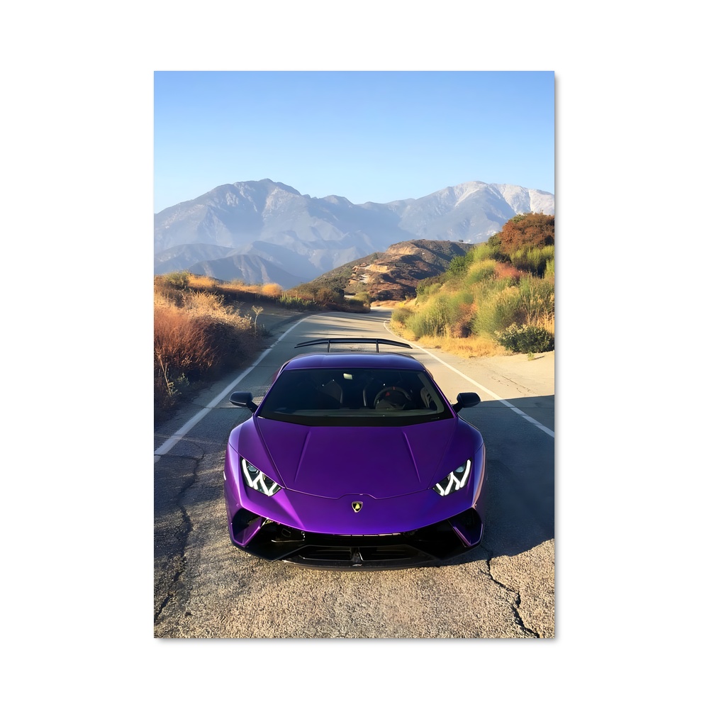 Poster Huracan Violet – affiche Lamborghini